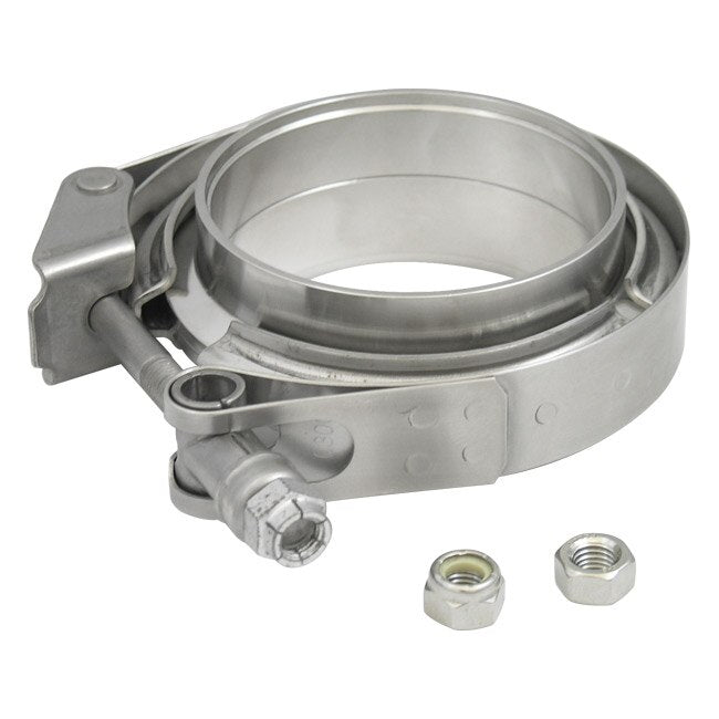 Verocious Motorsports 304 Stainless Steel V-Band Clamp Kit (Male/Female), 4"