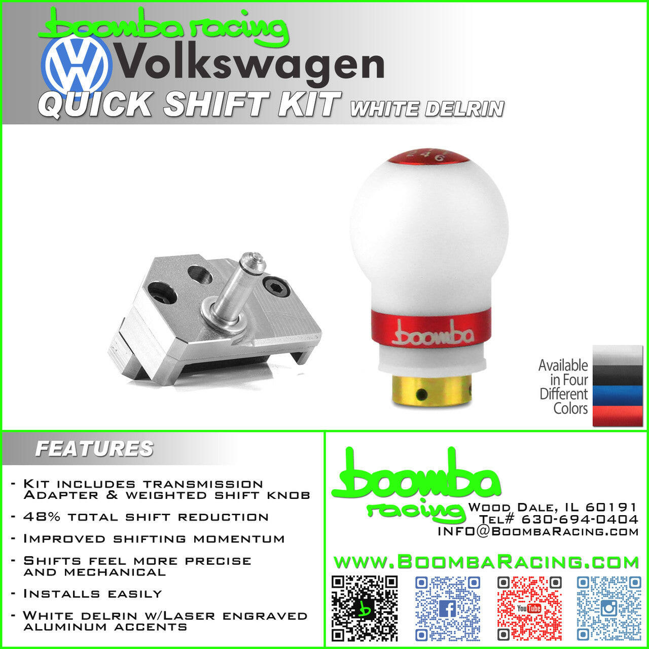 VW QUICK SHIFT KIT WHITE.