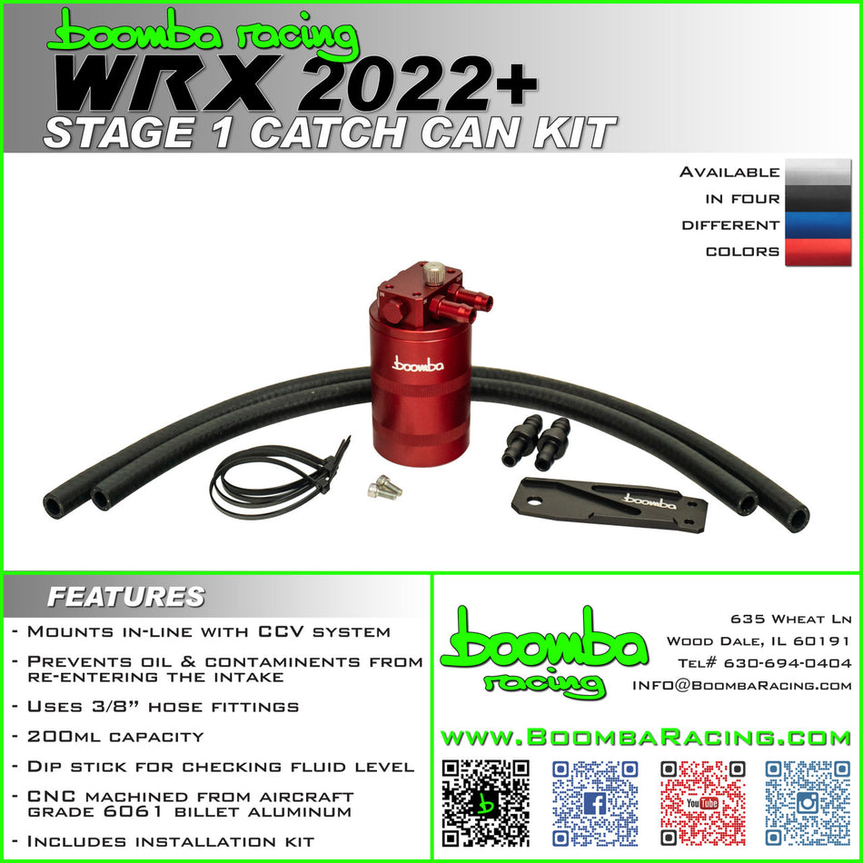 WRX 22+ STAGE 1 CATCH CAN KIT