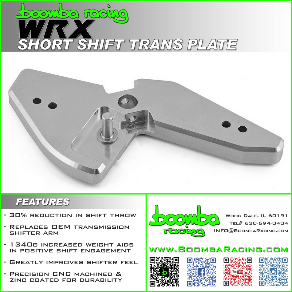 15+ WRX Short Shift Transmission Adapter Plate