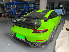 GT2RS Style Dry Carbon Fiber Rear wing w/ Carbon Fiber Trunk - 2016-2019 Porsche 911 991.2 Carrera & S & 4S.