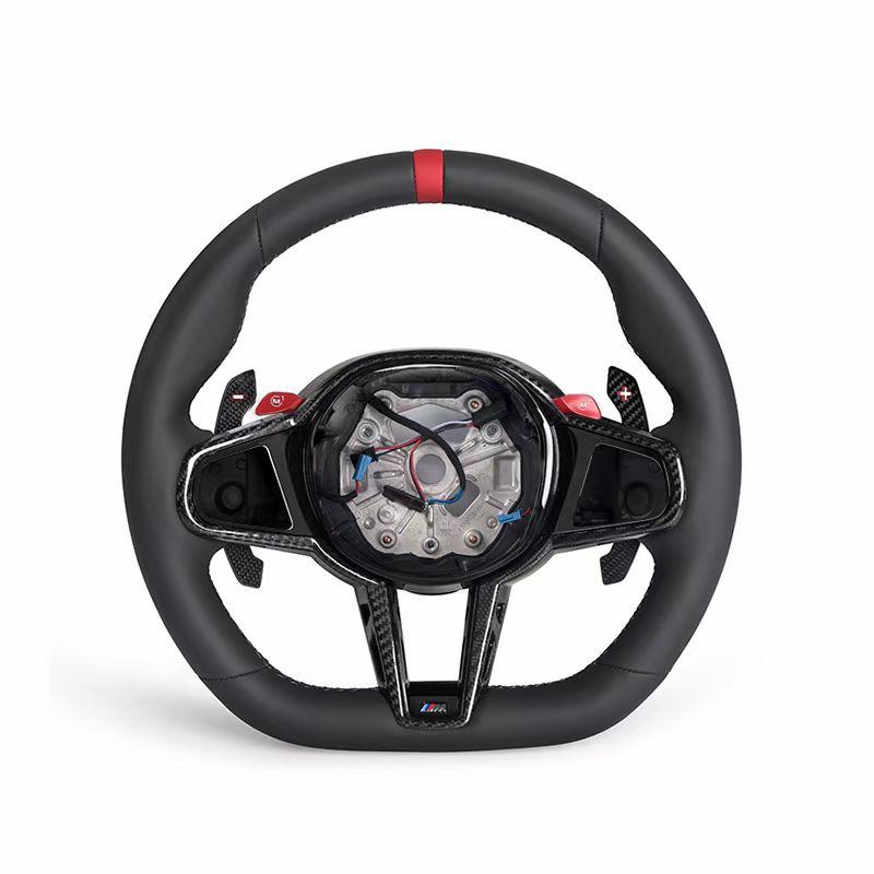 2025 LCI Steering Wheel w/ Carbon Fiber Trim Complete Replacement- BMW G Chassis.