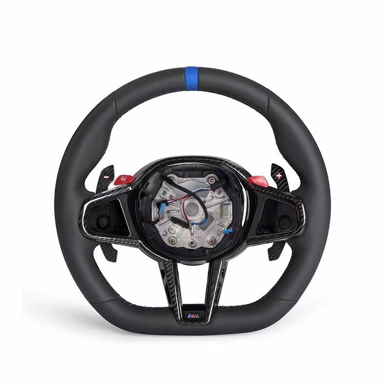 2025 LCI Steering Wheel w/ Carbon Fiber Trim Complete Replacement- BMW G Chassis.