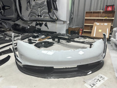 B Style Carbon Fiber Front Lip - Porsche Taycan.