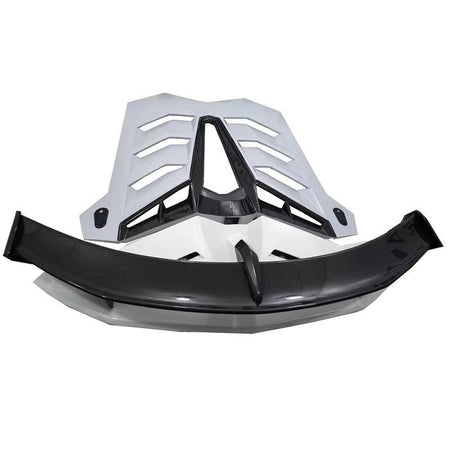SVJ Style Carbon Fiber Wing And Rear Engine Lid - Lamborghini Aventador LP700 LP720 LP740 LP750 Coupe.