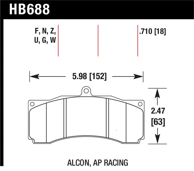 Hawk DTC-70 Universal Performance Compound Racing Brake Pads