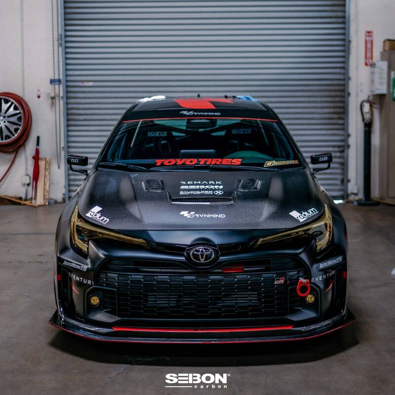 Seibon 2023 Toyota GR Corolla VS-Style Double-Sided Carbon Hood  - Gloss Finish