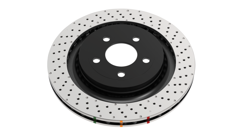 DBA 2008 Mitsubishi Lancer Evolution Front 4000 Series Drilled Wavey Rotor