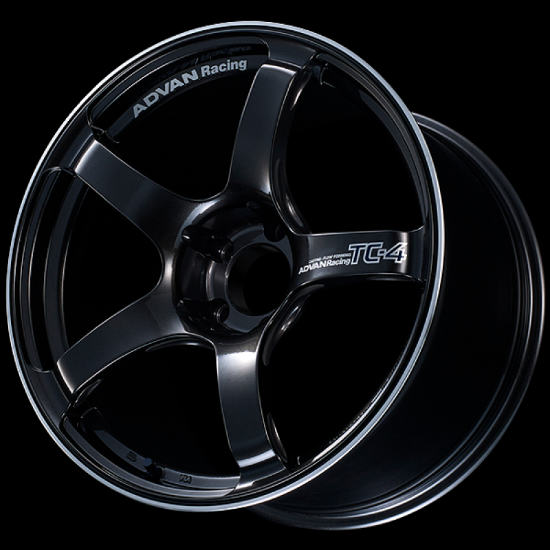 Advan TC4 18x7.5 / +48 Offset / 5-114.3 / 73mm Bore / Black Gunmetallic & Ring