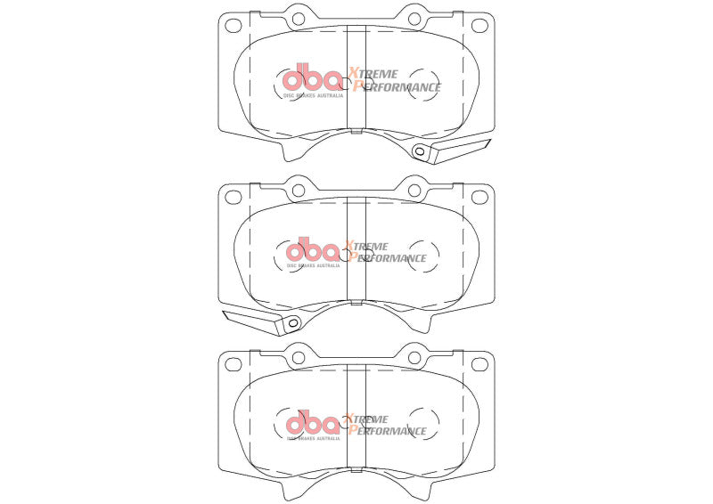 DBA 2015+ Toyota Fortuner XP Performance Brake Pads