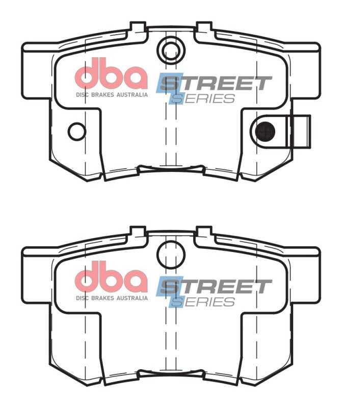 DBA 97-99 Acura CL (4 Cyl) Street Series Rear Brake Pads