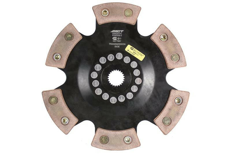 ACT 6 Pad Rigid Race Disc | 2008-2009 Dodge Caliber SRT-4, 2013-2018 Ford Focus ST, and 2016-2018 Ford Focus RS (6240008-2).