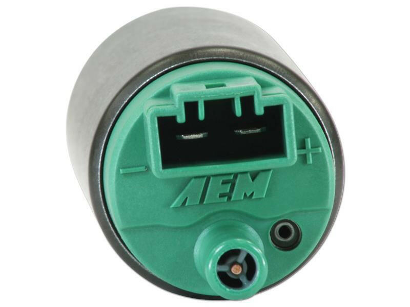 AEM E85-Compatible Offset Inlet High Flow In-Tank Fuel Pump - 340LPH (50-1200).