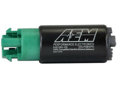 AEM E85-Compatible High Flow In-Tank Fuel Pump - 340LPH (65mm w/ Hooks) (50-1215).