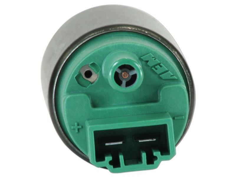 AEM E85 High Flow In-Tank Fuel Pump - 340LPH (65mm, Inline Inlet) (50-1220).