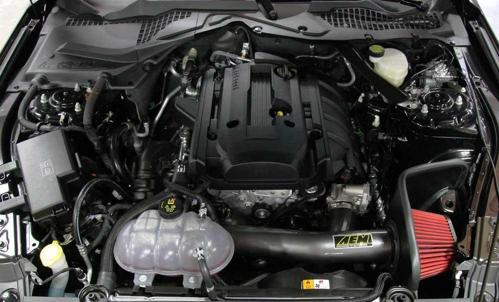 AEM Cold Air Intake - Gunmetal Grey | 2015+ Ford Mustang Ecoboost (21-740C).