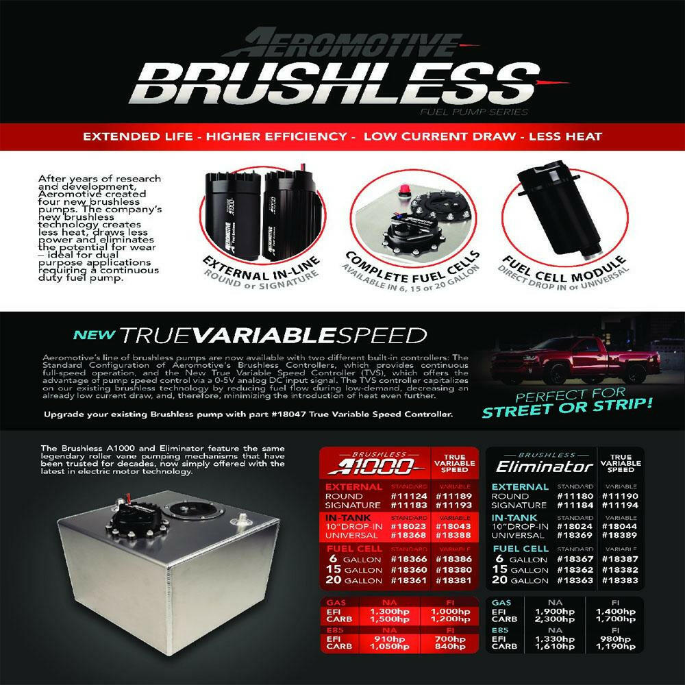 Aeromotive Fuel Pump - In-Tank Brushless A1000 (18368).