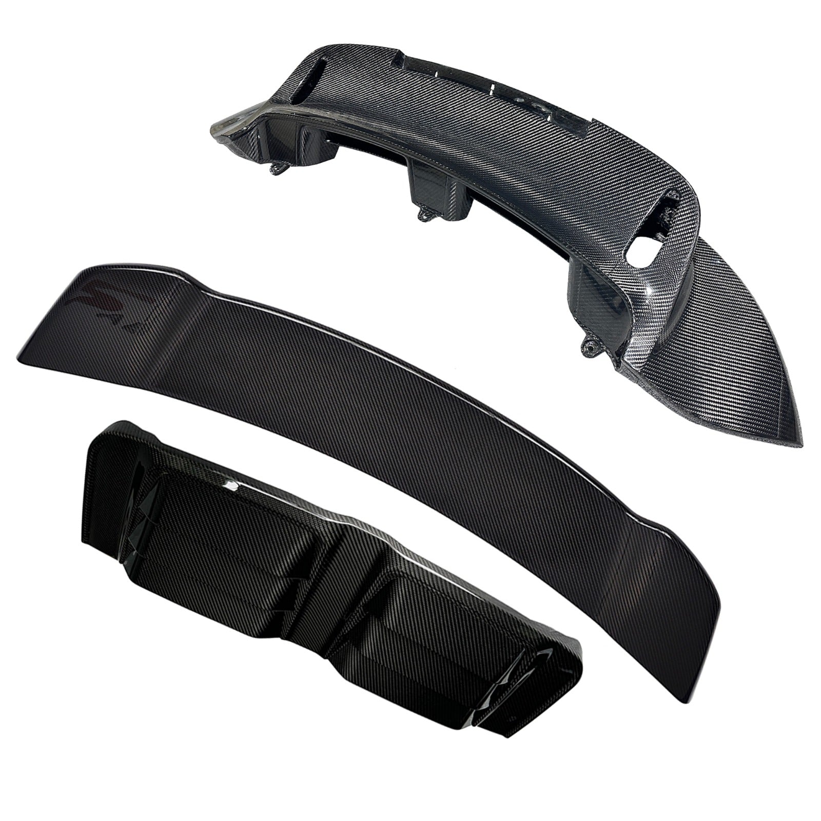 Prepreg Carbon Fiber Rear End DuckTail Spoiler Wing / engine cover Kit - Porsche 911 992 Turbo S.