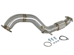 aFe Twisted Steel 3” Rear Downpipe/Midpipe | 2017-2021 Honda Civic Type R (49-36617).