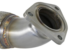 aFe Twisted Steel 3” Rear Downpipe/Midpipe | 2017-2021 Honda Civic Type R (49-36617).