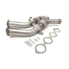 AMS Red Alpha 3” Full Downpipe Kit | 2016-2024 Infiniti Q50/Q60 3.0TT & 2023+ Nissan Z 3.0TT (ALP.28.05.0002-2).