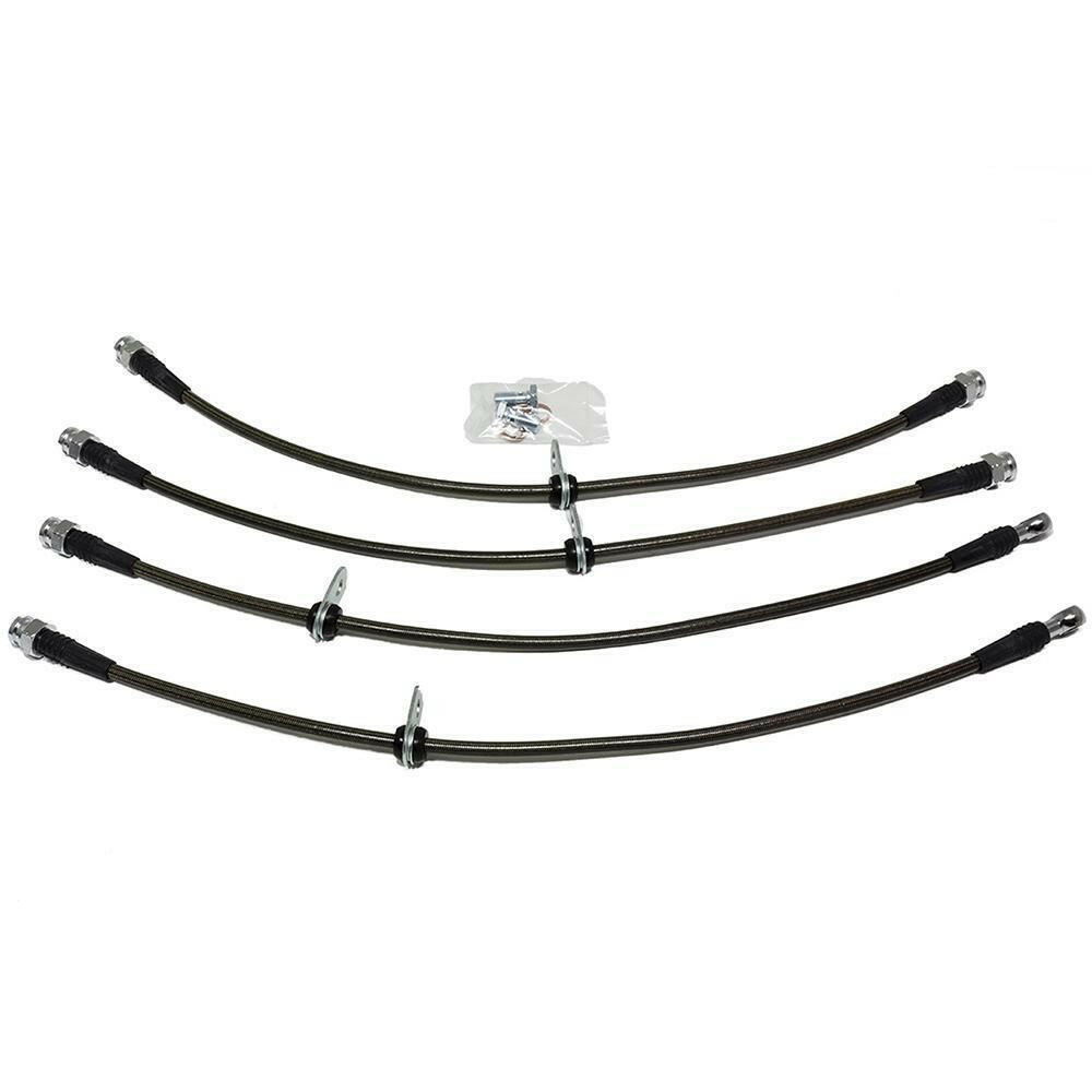 AMS Stainless Steel Brake Line Kit | 2008-2015 Mitsubishi Evo X (AMS.04.01.0004-1).
