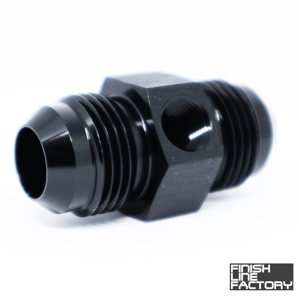 FLF AN Male Union with 1/8" NPT Port Adapter - 45 Degree
