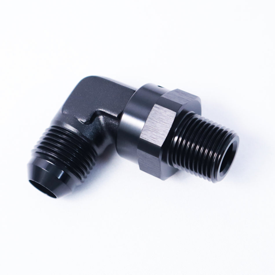FLF AN to NPT Adapter - 90 Degree Swivel