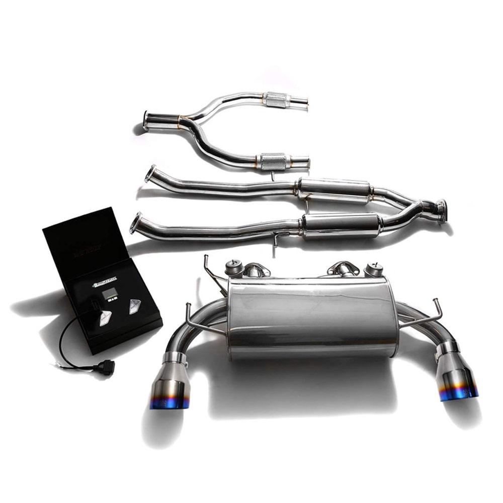 Armytrix Stainless Steel Valvetronic Catback Exhaust with Dual Exhaust Tips | 2009-2020 Nissan 370Z (NIZ37-DS13B).