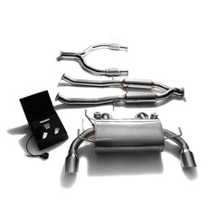 Armytrix Stainless Steel Valvetronic Catback Exhaust with Dual Exhaust Tips | 2009-2020 Nissan 370Z (NIZ37-DS13B).