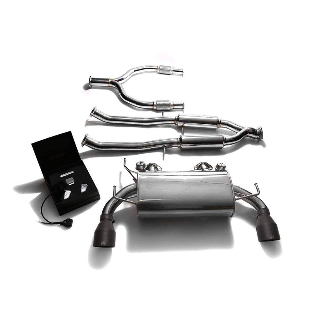 Armytrix Stainless Steel Valvetronic Catback Exhaust with Dual Exhaust Tips | 2009-2020 Nissan 370Z (NIZ37-DS13B).