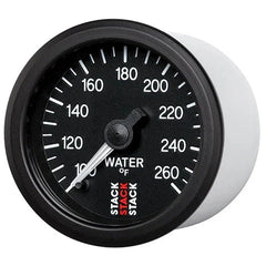 AutoMeter Stack 52mm 100-260 Deg F 1/8in NPTF Male Pro Stepper Motor Water Temp Gauge (ST3308).
