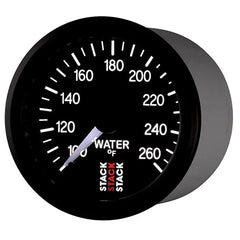 AutoMeter Stack 52mm 100-260 Deg F 1/8in NPTF Male Pro Stepper Motor Water Temp Gauge (ST3308).