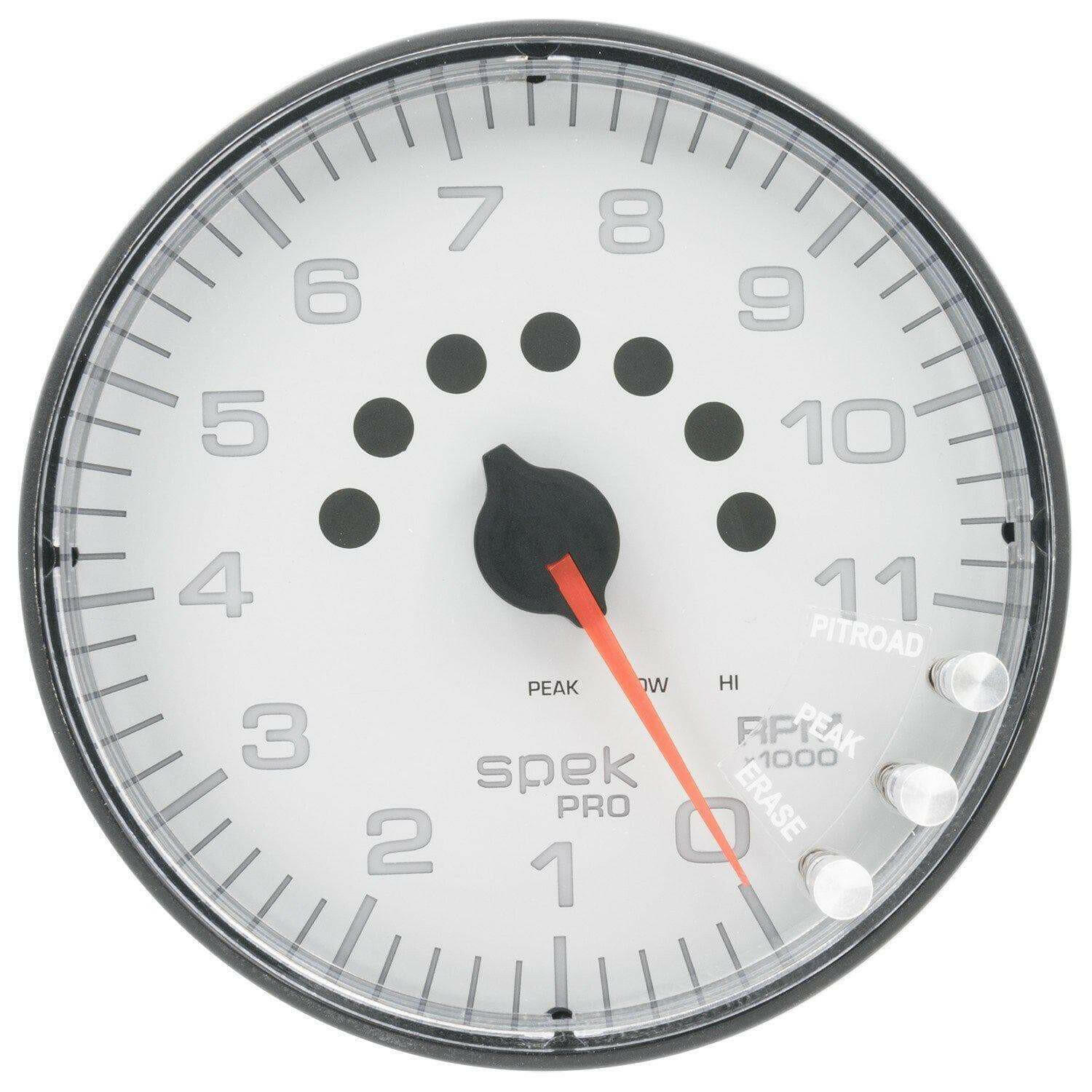 Autometer Spek-Pro 5” Tachometer W/Shift Light 11K RPM.