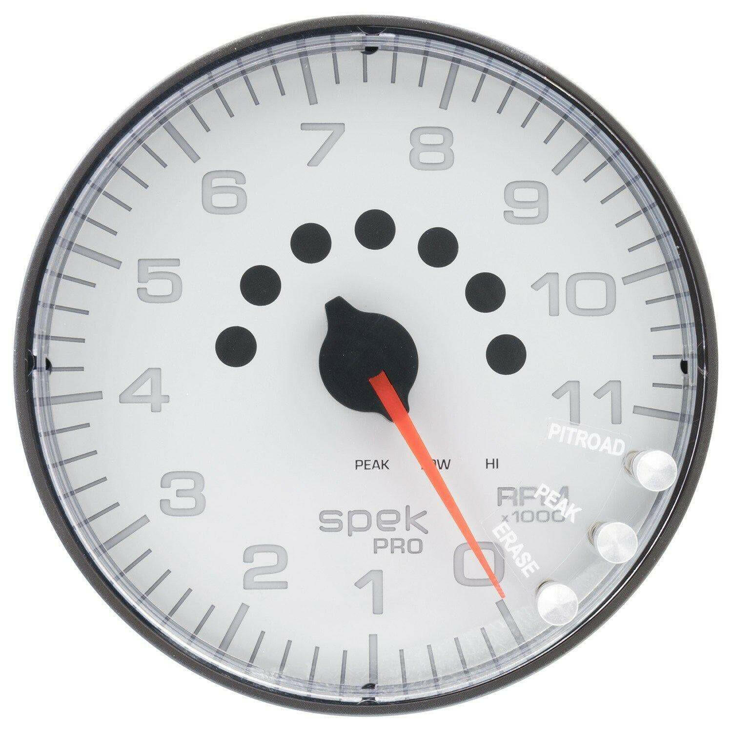 Autometer Spek-Pro 5” Tachometer W/Shift Light 11K RPM.