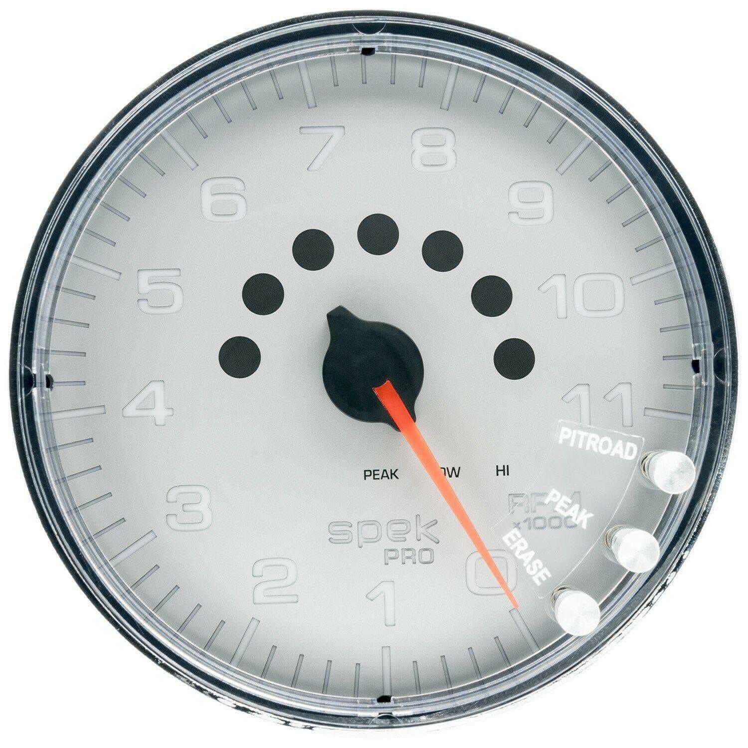 Autometer Spek-Pro 5” Tachometer W/Shift Light 11K RPM.