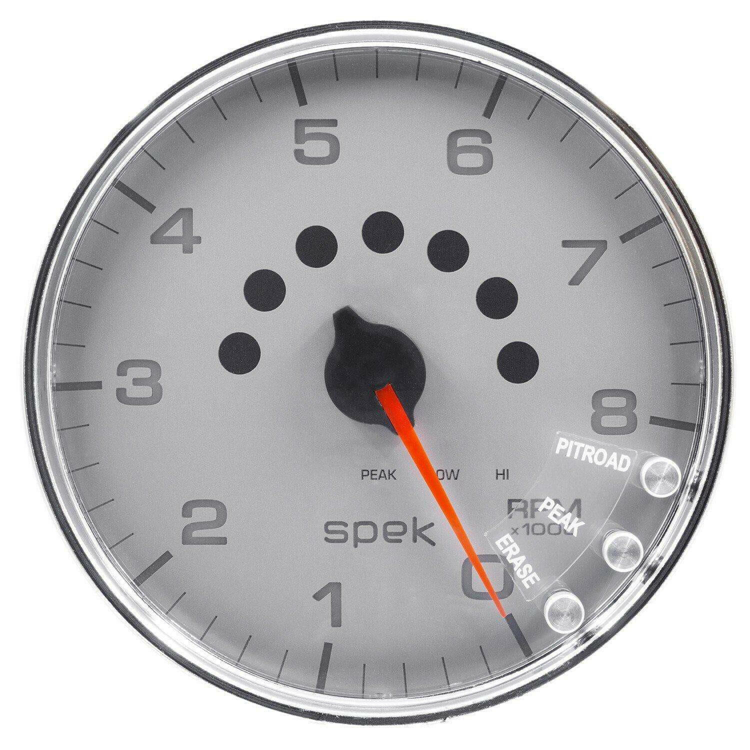 Autometer Spek-Pro 5” Tachometer W/Shift Light 8K RPM.