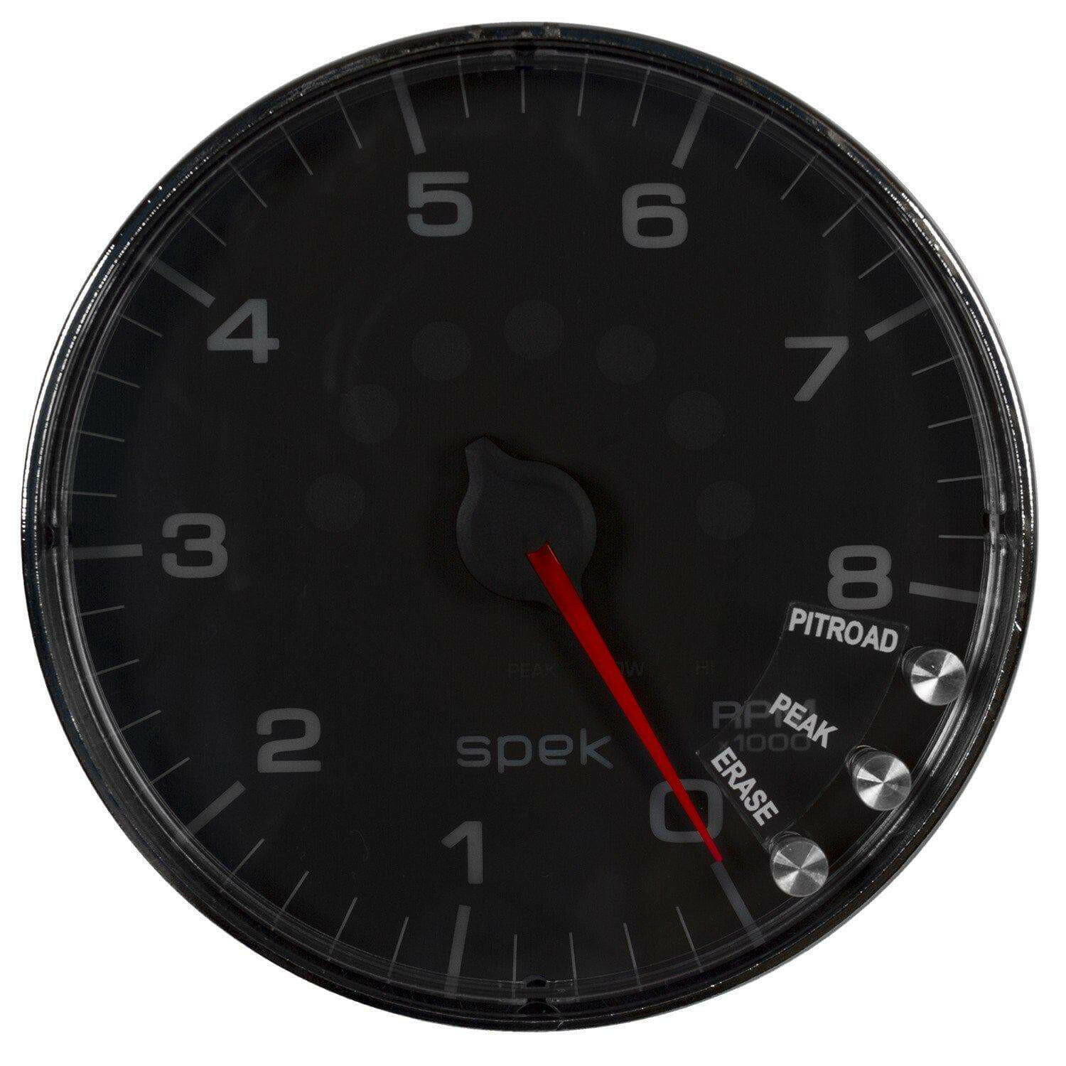 Autometer Spek-Pro 5” Tachometer W/Shift Light 8K RPM.