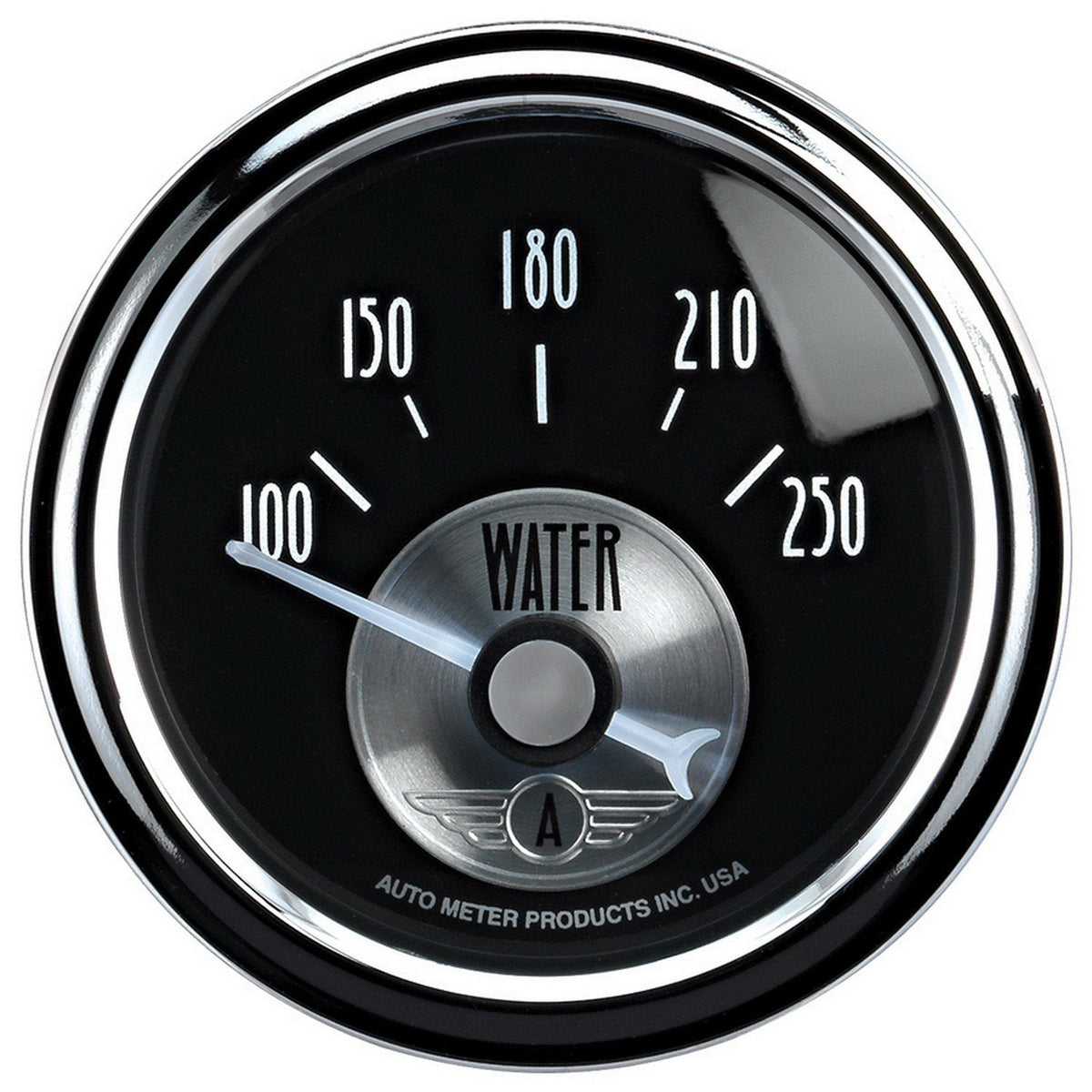 Auto Meter Prestige Black Diamond 52mm Water Temp Gauge | 100-250-Degrees (2038).