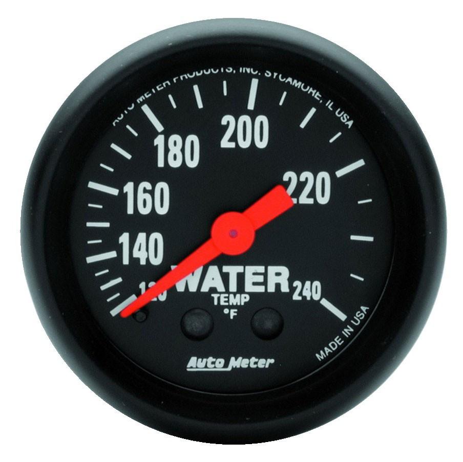 Autometer Z Series 2 inch 120-240 degree F Mechanical Water Temperature Gauge (2607).