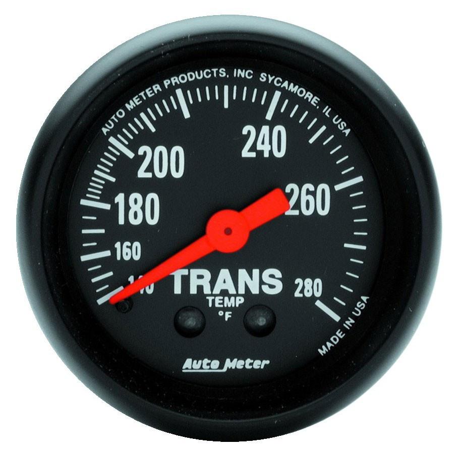 Autometer Z Series 52mm 140-280 Degrees F Mechanical Transimission Temperature Gauge (2615).