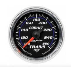 Autometer Cobalt Series 2-1/16” Transmission Temperature Gauge 100-260 °F (6157).