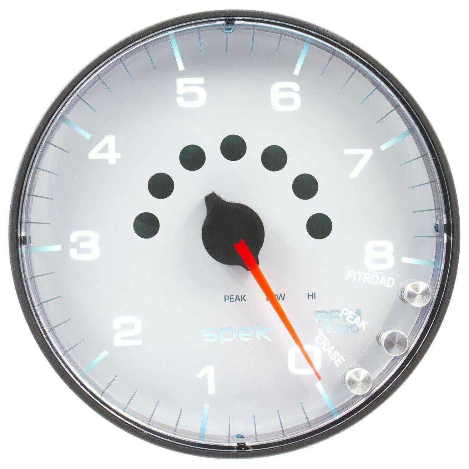 Autometer Spek-Pro 5” Tachometer W/Shift Light 8K RPM.