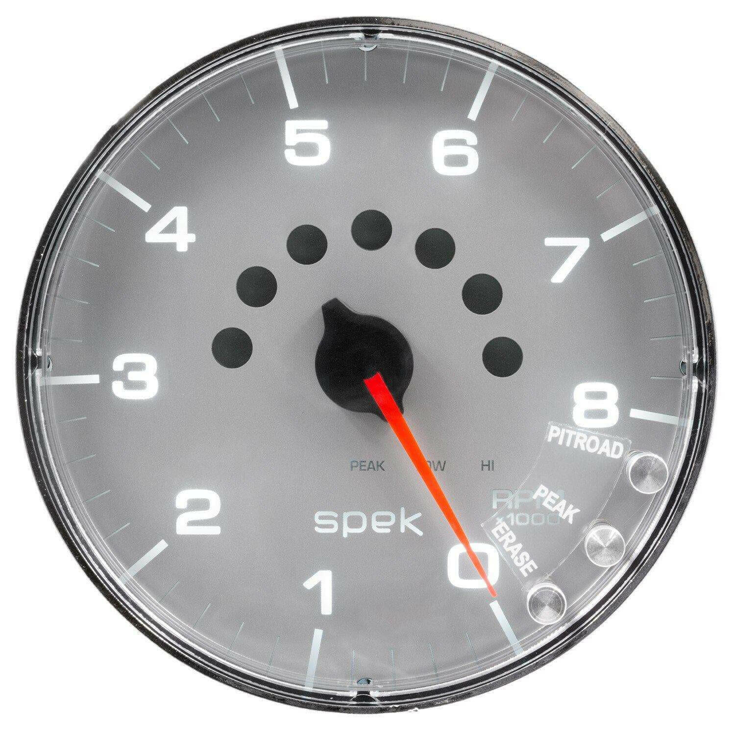 Autometer Spek-Pro 5” Tachometer W/Shift Light 8K RPM.