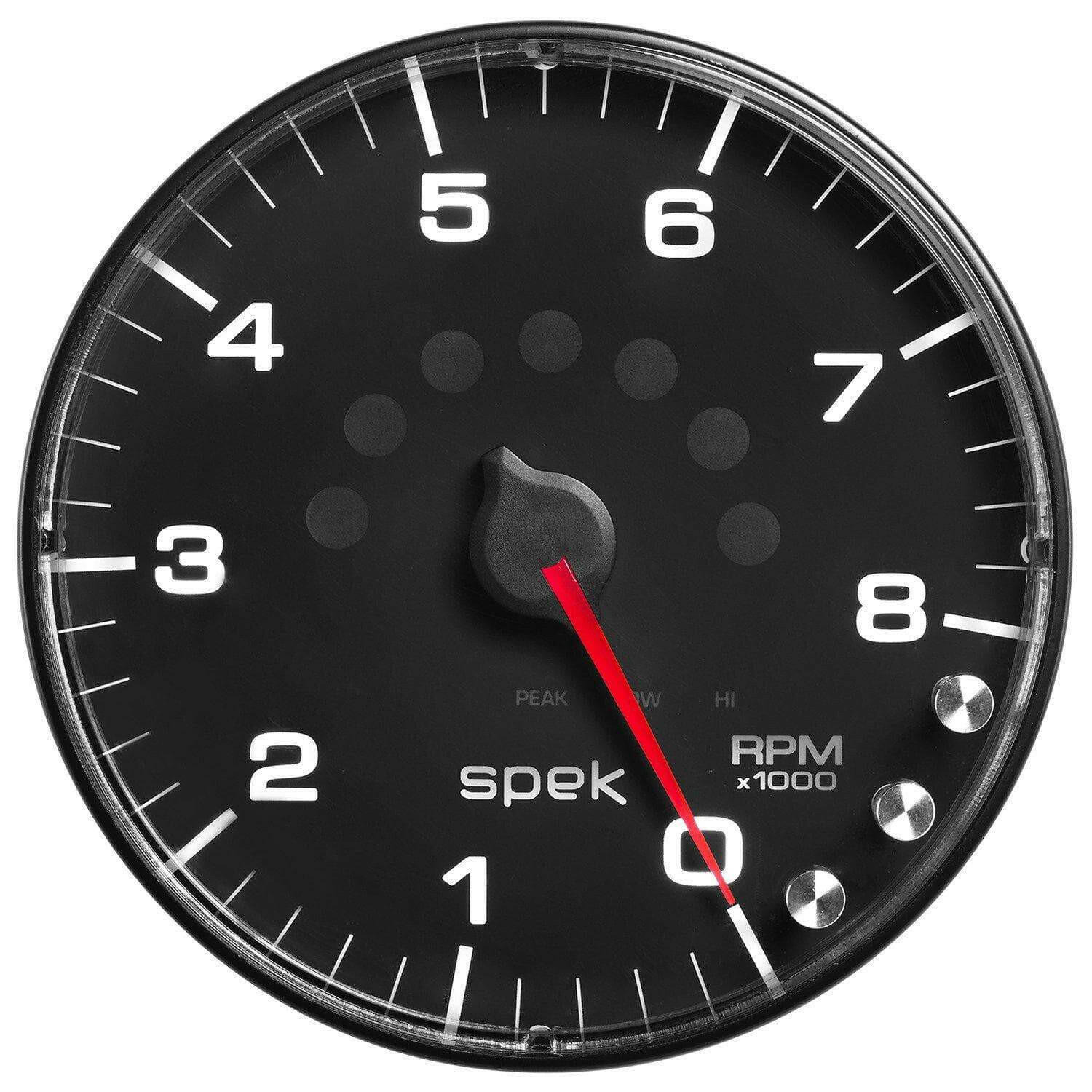 Autometer Spek-Pro 5” Tachometer W/Shift Light 8K RPM.
