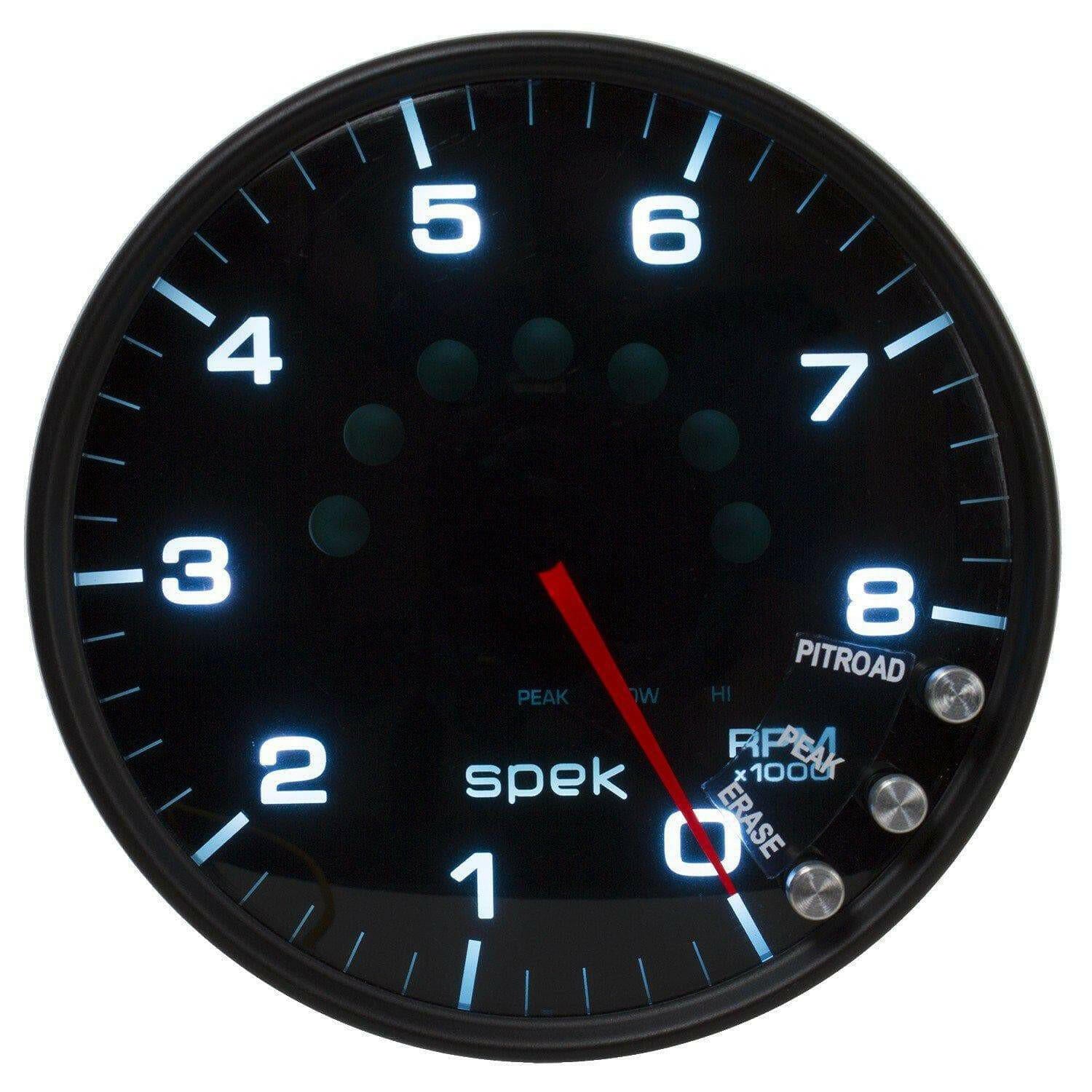 Autometer Spek-Pro 5” Tachometer W/Shift Light 8K RPM.