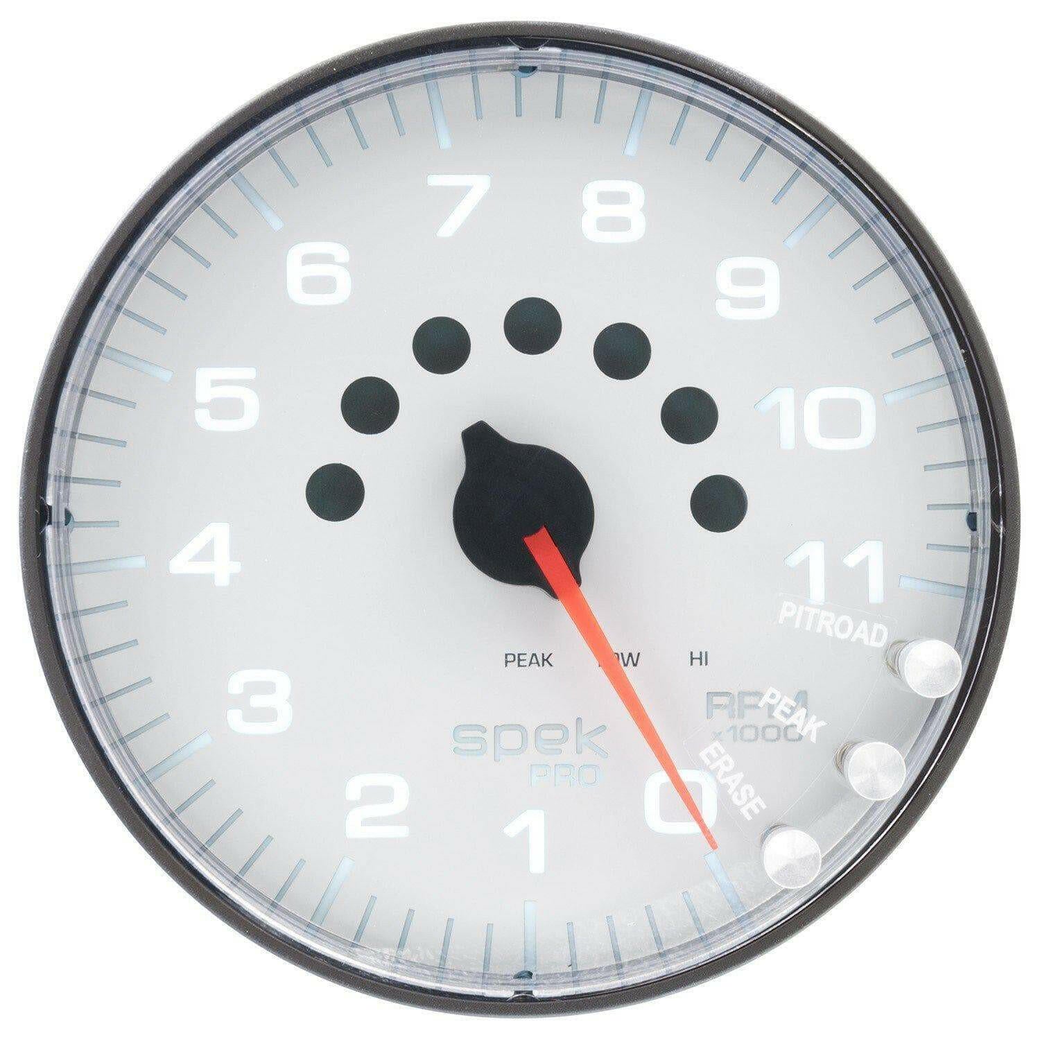 Autometer Spek-Pro 5” Tachometer W/Shift Light 11K RPM.