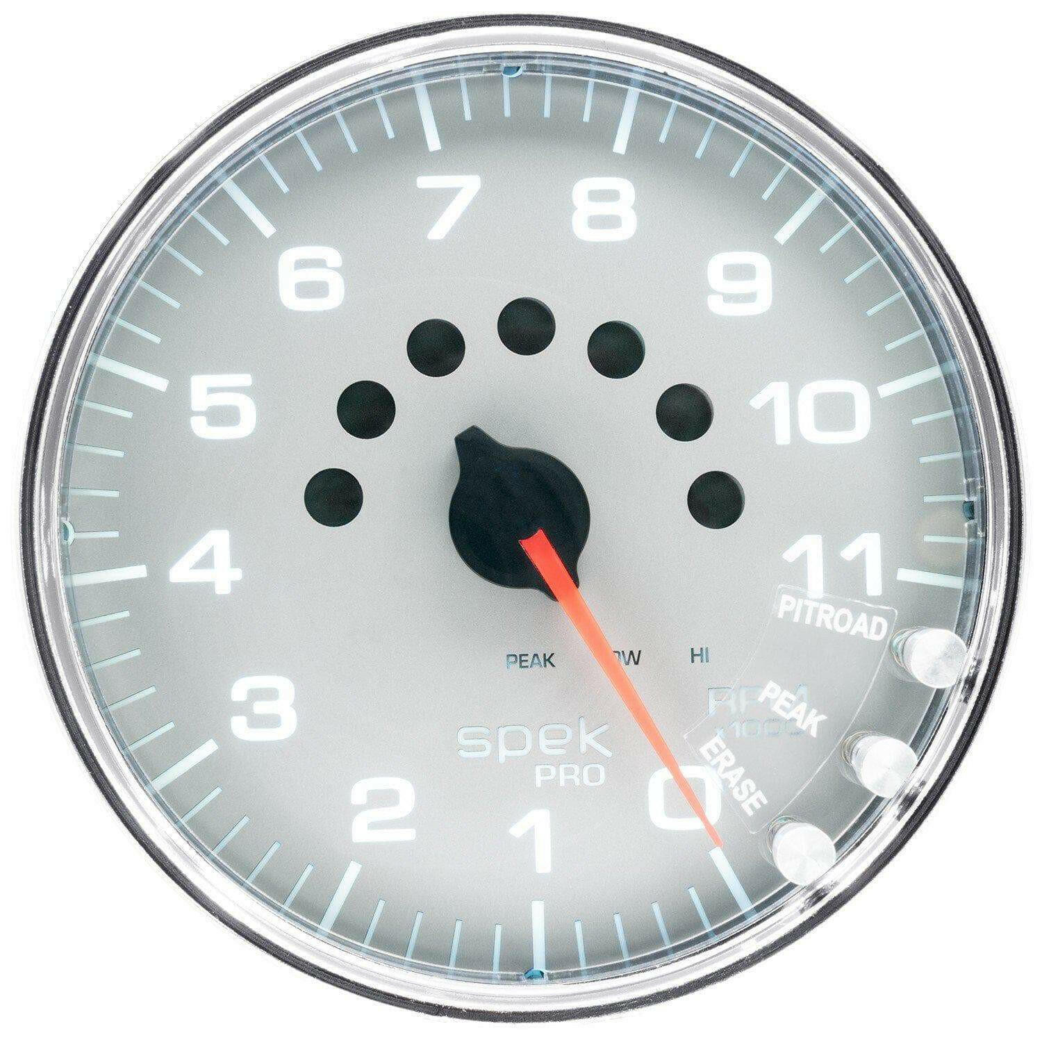Autometer Spek-Pro 5” Tachometer W/Shift Light 11K RPM.