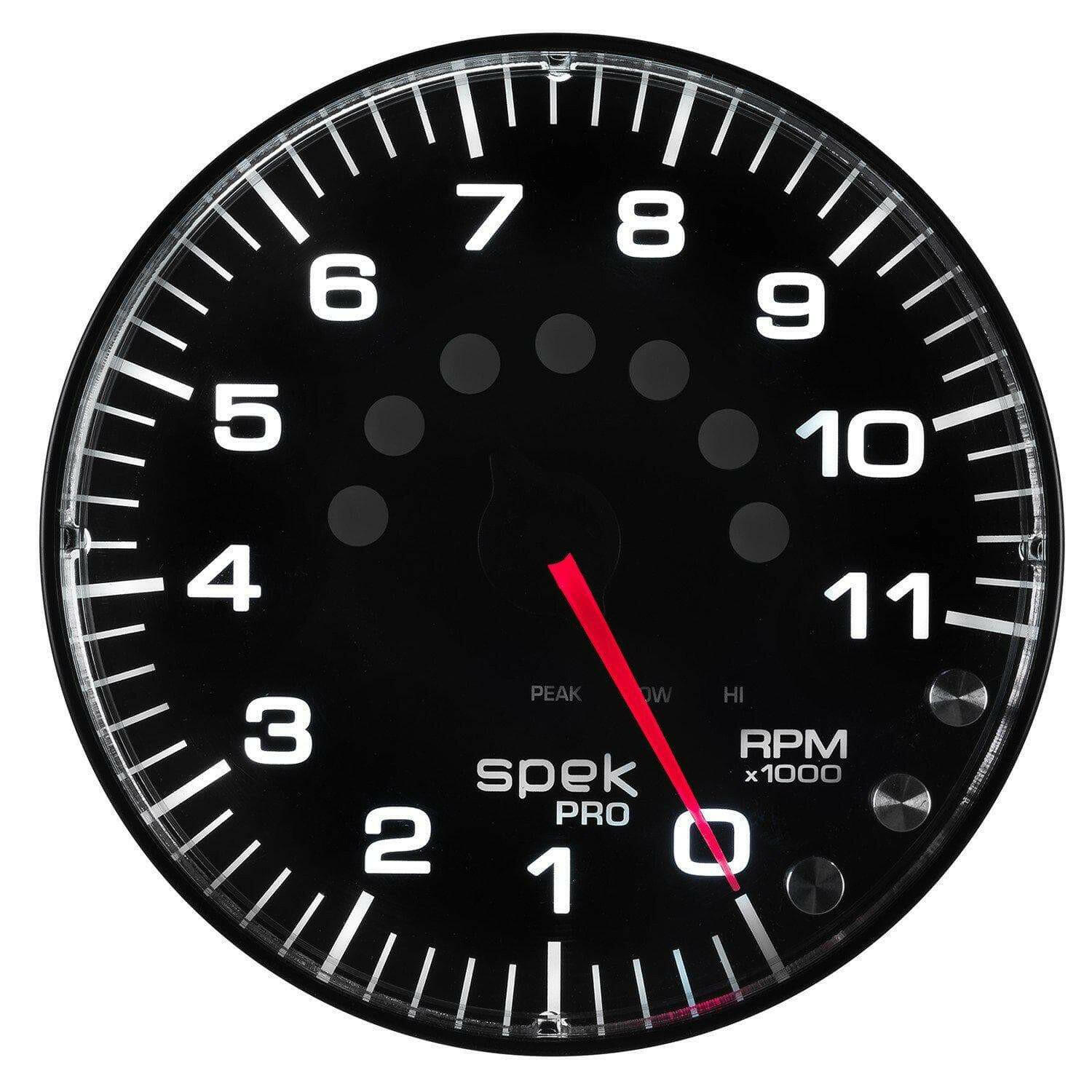 Autometer Spek-Pro 5” Tachometer W/Shift Light 11K RPM.