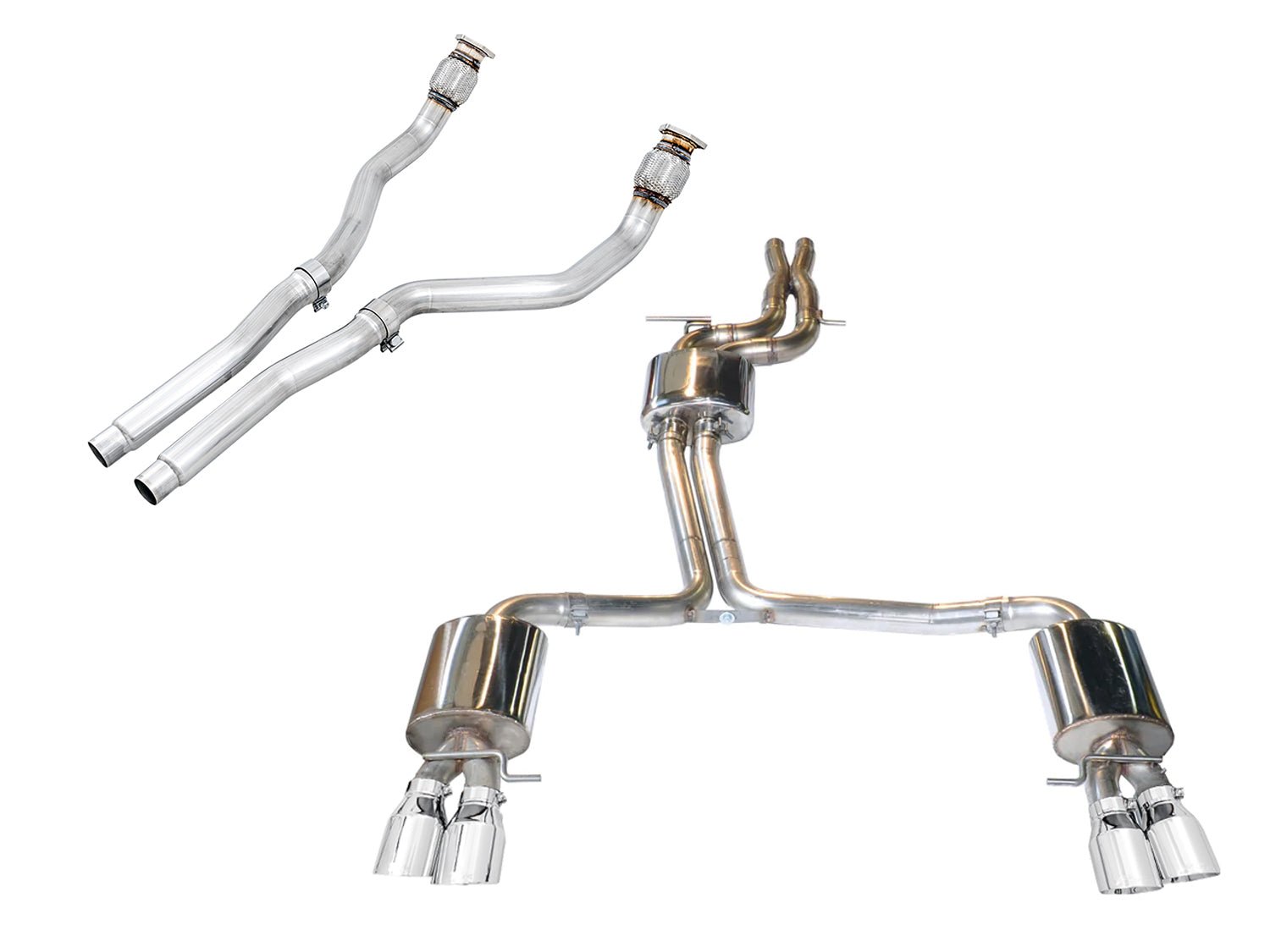 AWE Exhaust and Downpipe Systems for Audi S5 3.0T Cabrio - SBX Performance
